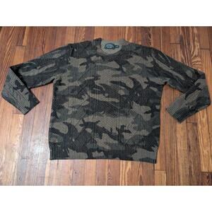 Polo Country Ralph Lauren Authentic Dry Goods Mens XL Wool Camo Sweater
